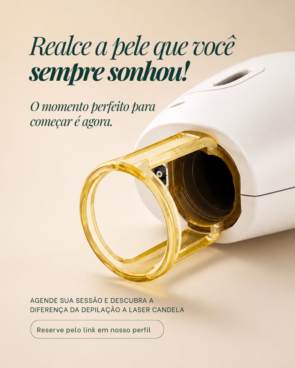 Ponteira do Laser Candela usada nas sessões de depilação a laser em Orlando